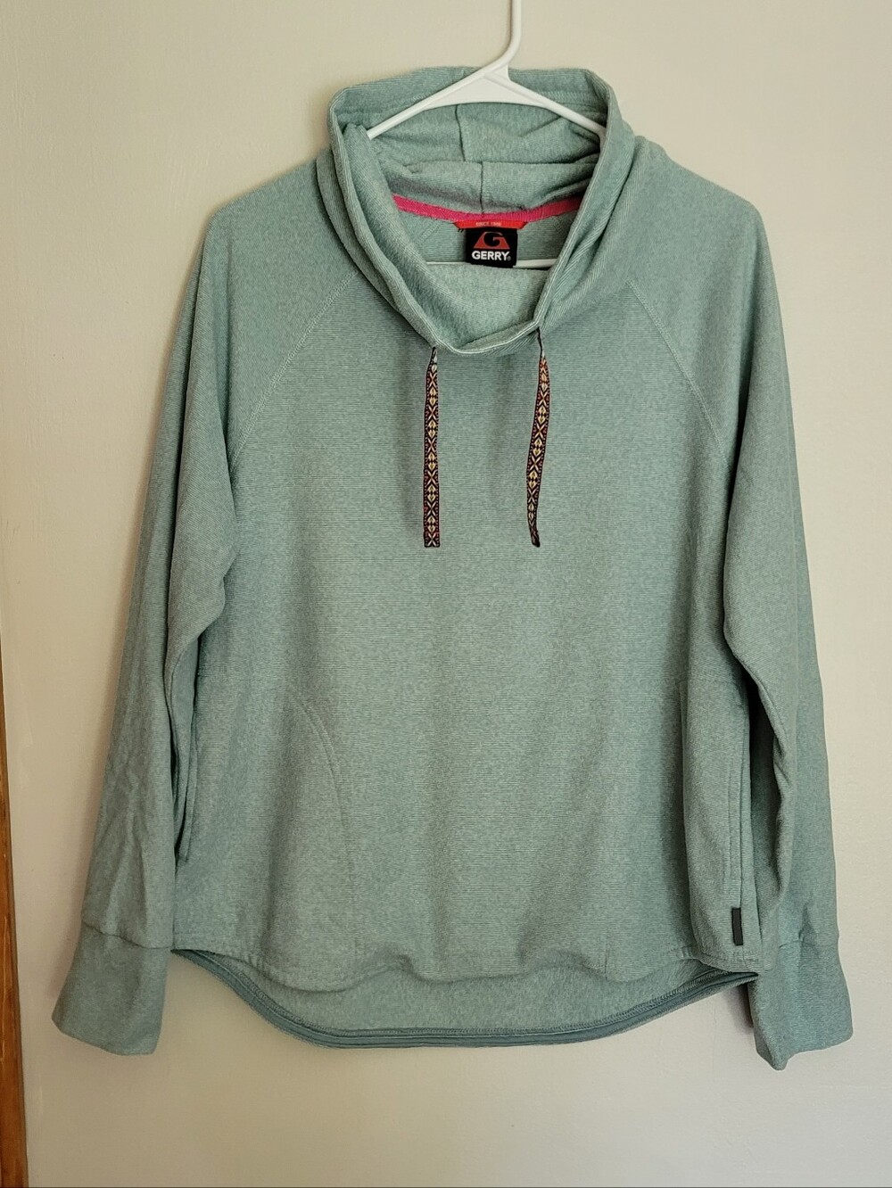 Gerry Weber Women's Light Mint Pullover with Pink Trim